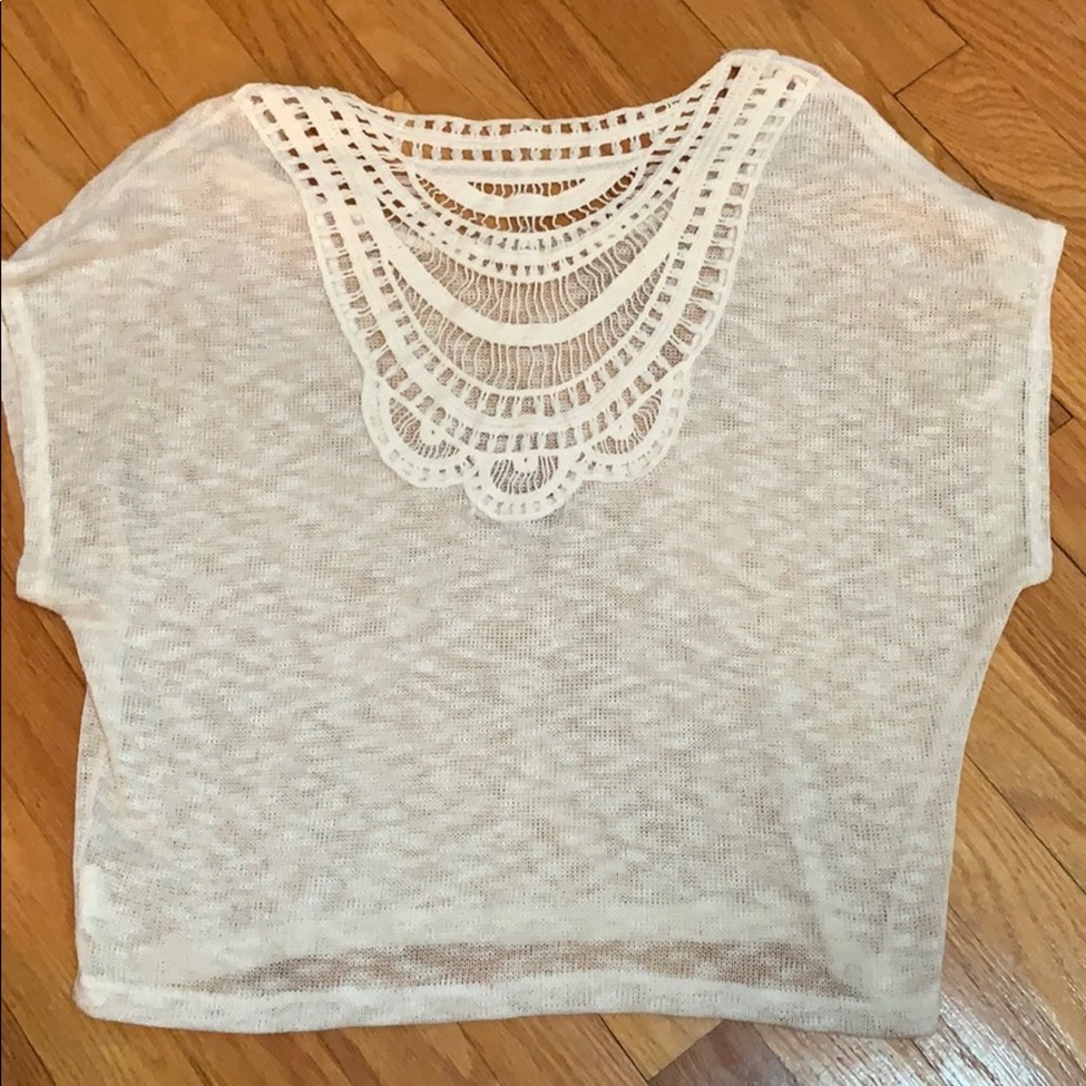 3/$15 Crochet Style Crop Top